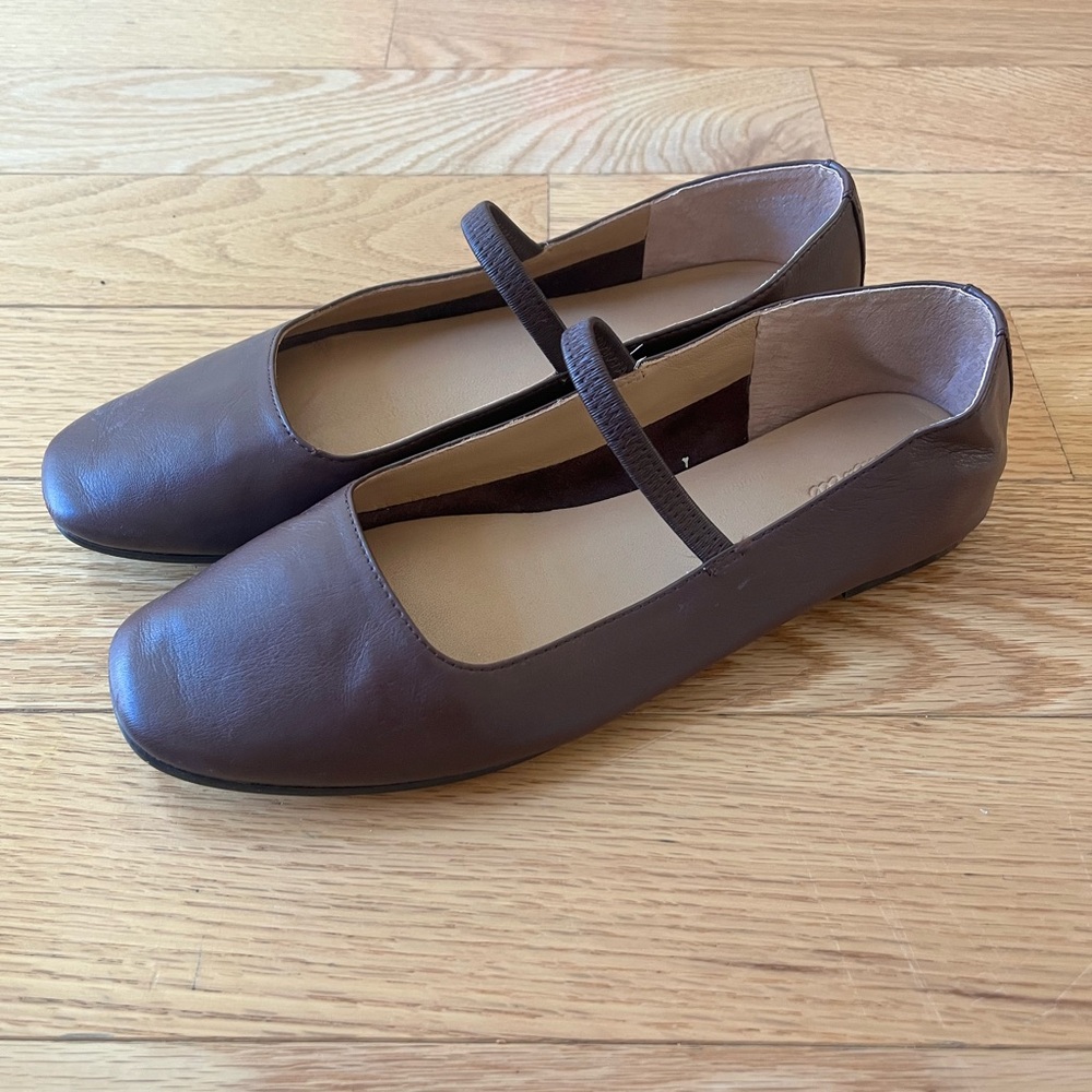 Madewell Brown Leather Flats